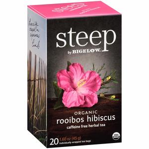 STEEP 17713 STEEP ORGANIC TEA ROOIBOS HIBISCUS HERBAL (6BX/20)
